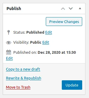 Yoast Duplicate Post plugin Clone and New Draft links in the WordPress page list