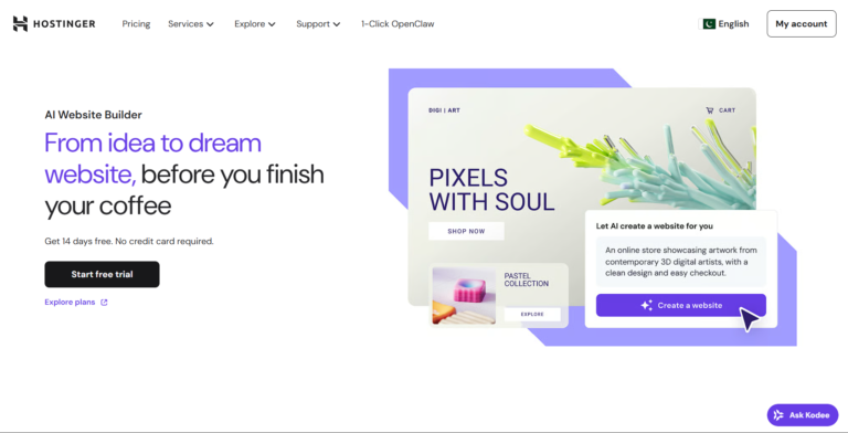 Hostinger AI Website Builder Review