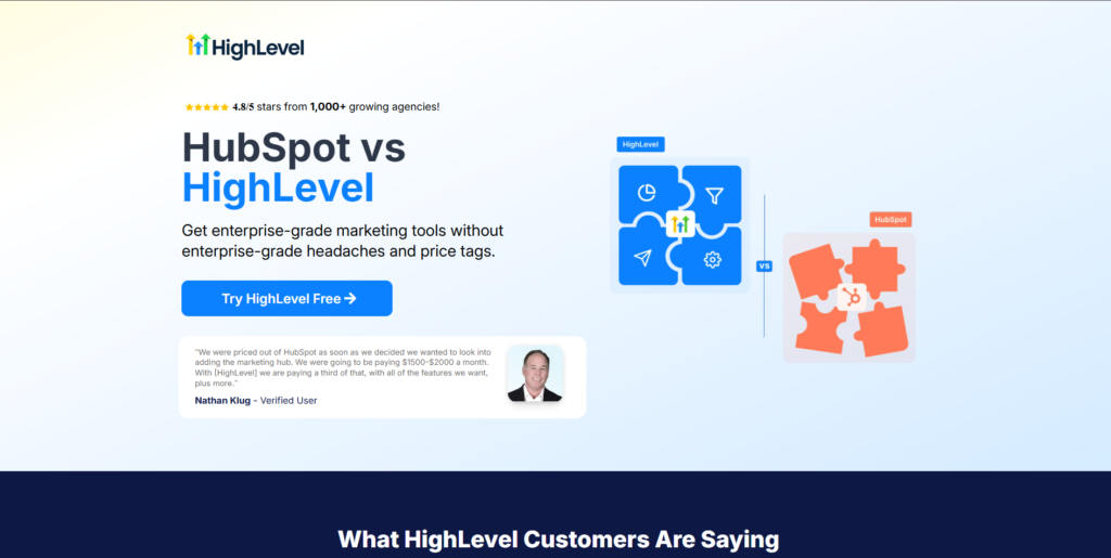 go high level vs hubspot